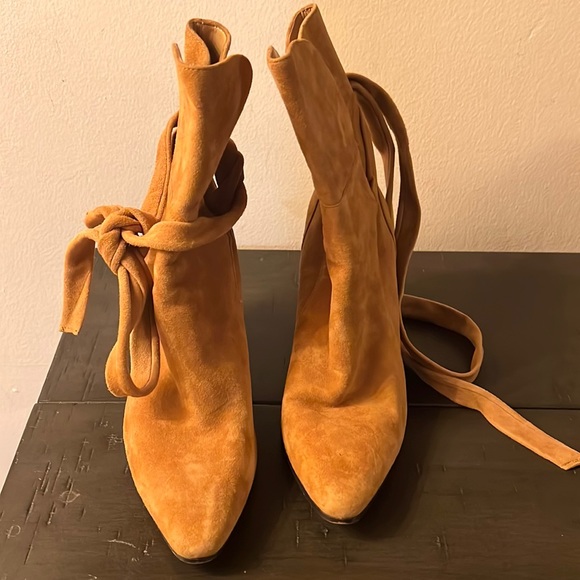 Leather Suede Booties BANANA REPUBLIC - Picture 2 of 8